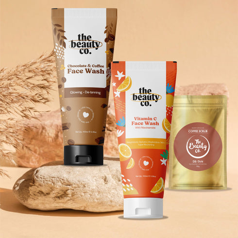 the beauty co Deep Cleansing Combo | 2 Facewashes and Detan Coffee Scrub